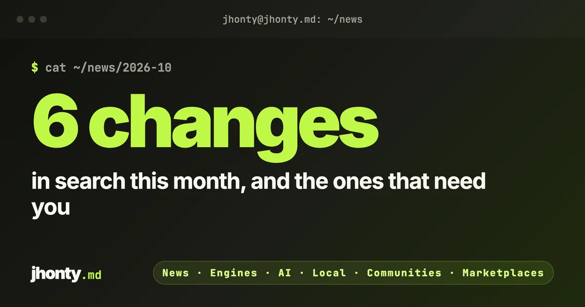 6 changes: in search this month, and the ones that need you